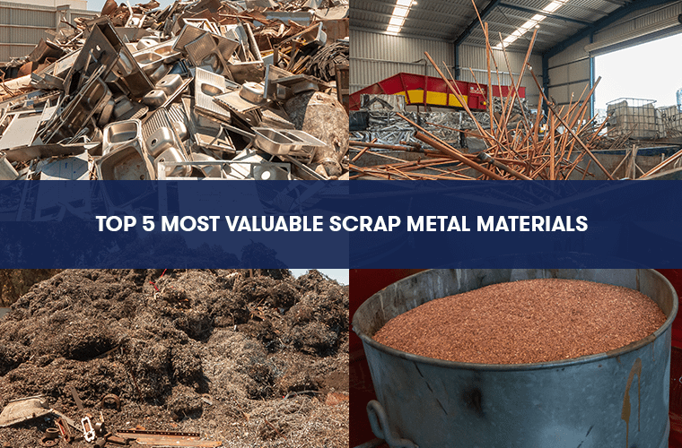 Top 5 Most Valuable Scrap Metal Materials